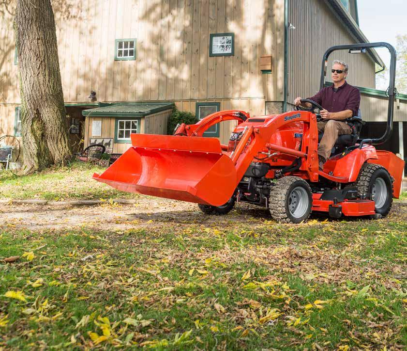 LEGACY XL SUBCOMPACT GARDEN TRACTOR A day s work doesn t have to take all day.