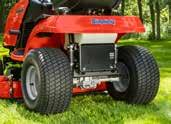 REAR This exclusive feature provides 5% less impact felt than a standard tractor