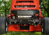 The full-width rear DURABLE FABRICATED MOWER DECK Experience the same great cut you