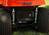 With its unique Free Floating Mower Deck, rear suspension and breathable ergonomic mesh seat, mowing