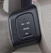 Set With Speed Control on, at a speed greater than 35 mph (56 km/h), and release the Set switch.