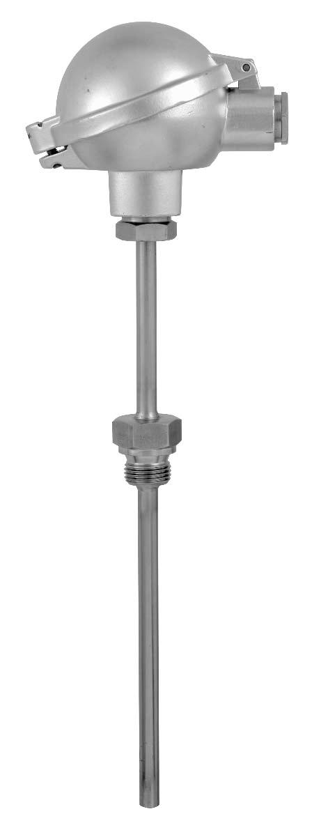 Electrical Temperature Measurement Thread Mounted Resistance Thermometers Model TR201, with Fabricated Thermowell WIKA Data Sheet TE 60.