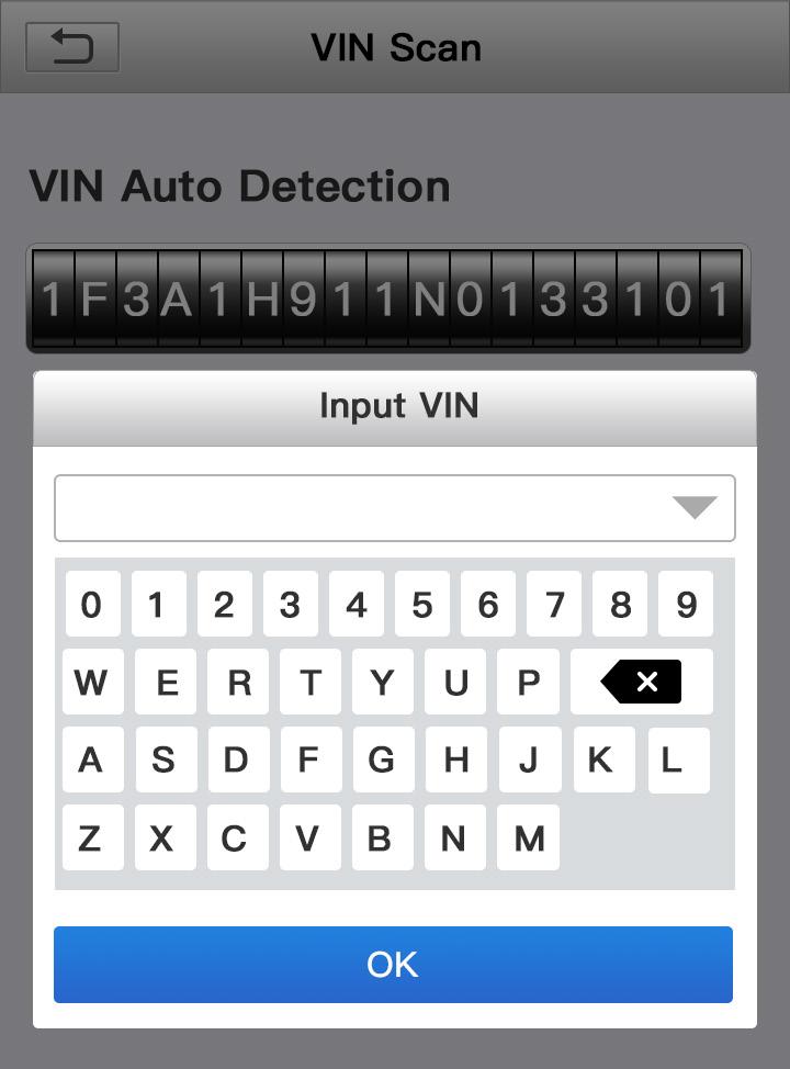 6.2.1 Smart Diagnosis (Auto-Detect) After connection, turn the ignition key on and the system enters auto-detect mode.