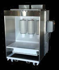 Lab Powder Booth Heavy Duty Bolted Construction Streamlined Modular Design Extremely Quiet Easy-to-Change Air Tight Filters The versatile lab powder booth is engineered for small batch, manual
