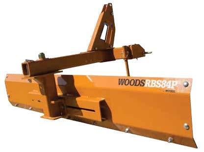 Rear Blades Rear Blades Specifications RBS54 RBS60 RBS72 RBS60P RBS72P RBS84P Tractor Engine HP up to 30 hp 20-45 hp Tractor Hitch Limited Cat 1 and 1 Cat 1 Working Width 54" 60" 72" 60" 72" 84"