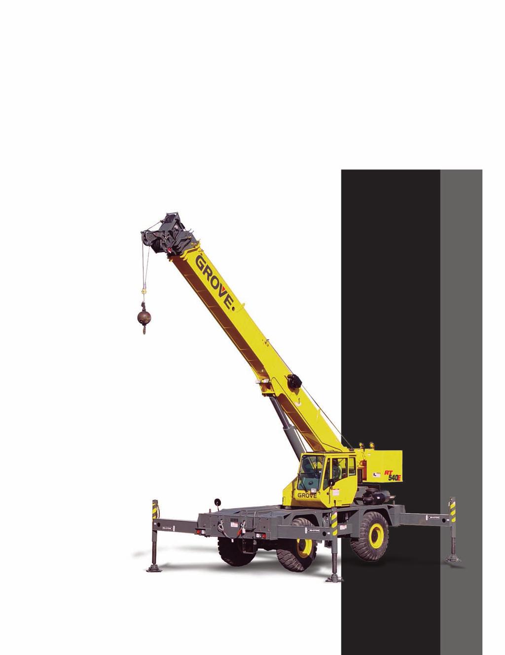 RT5E product guide contents Features 2 features ton ( mt) capacity 32 ft. - 2 ft. (9.8 m -31.0 m) 4-section, full power boom 26 ft. - ft. (7.9 m - 13.