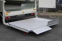 Trolley stops The spring activated trolley stops are recommended as an alternative to hinged ramps, if wheeled trollies are loaded/unloaded.