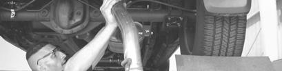 Original Exhaust System Removal Note: With a used vehicle, we suggest a penetrating spray lubricant to be applied liberally to all exhaust fasteners and