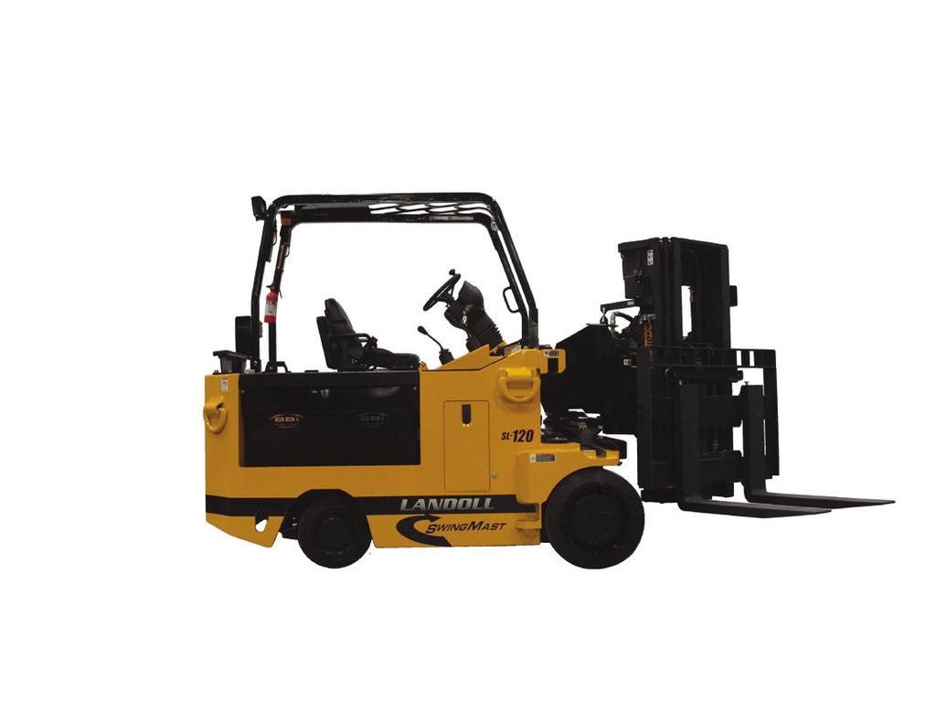 RX S120 Swingast lectric orklift Truck S120-1216 T T O S120 apacity bs/kg Voltage 12,000 / 5,443 72 oad enter 24 / 610 Weight with attery bs/kg 29,100 / 13,199 oaded mph/kph 5 / 8.