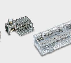 D= Version with clamp for DIN rail g 10 5 5 5 8 5 3, 4 and 6 way, single pole terminal blocks.