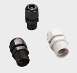 1900/X Polyamide PA6.6 CABLE GLANDS standard factory fitted with locknuts with collar Metric thread M 1.5 pitch CEI EN 60423 CEI EN 50262 File no.