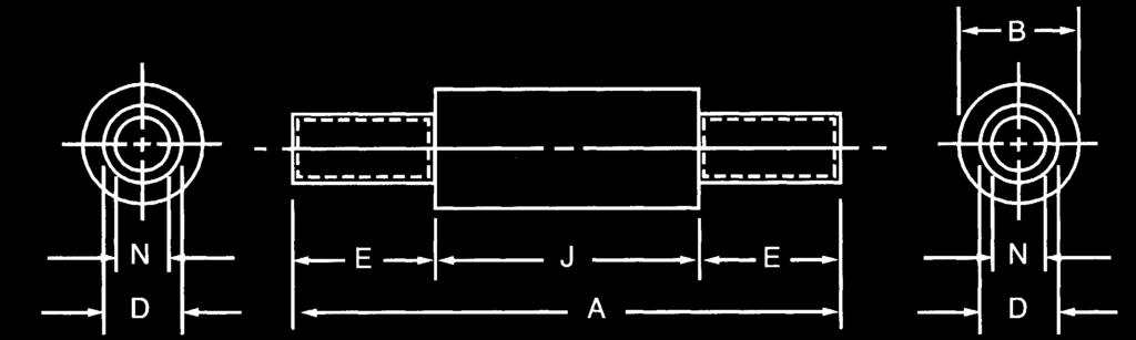 Type C1 Dimensions ( - Copper) Catalog No. * Size A B D E J N CP2C1 #2 7.12 (180) 1.44 (37).42 (11) 1.75 (44) 3.62 (92).31 (7.9) CP1/0C1 1/0 7.12 (180) 1.44 (37).52 (13) 1.75 (44) 3.62 (92).39 (9.