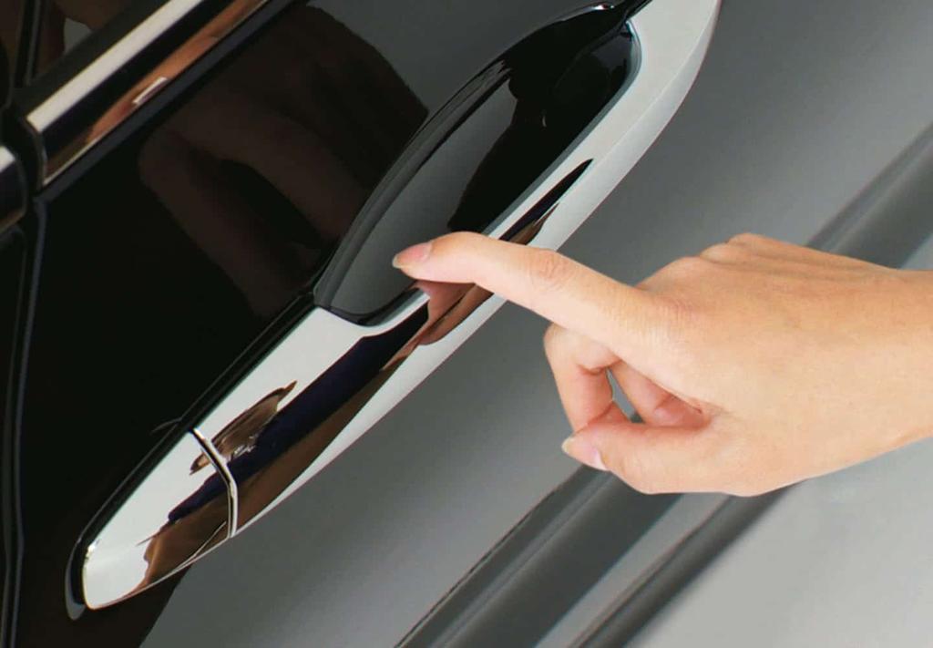 HMIs for automotive exterior Door handle: touch buttons Trunk open: Emblem / Logo touch 1 Door / Window panel touch 1 Door handles and