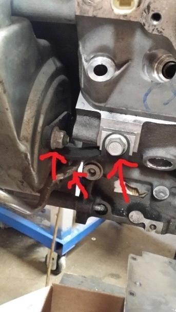 Remove alternator, upper idler pulley, and power steering pulley from pump if it doesnt have the windows. Any brackets or supports on the rear of the PS pump need to also be removed.