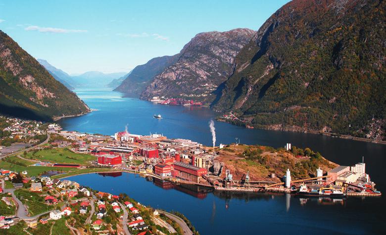 Odda, Norway: For the zinc smelting plant, Siporec has been designed for a 30-year service life running around the clock Successful in practice: More zinc from the high north In 2003, the Swedish