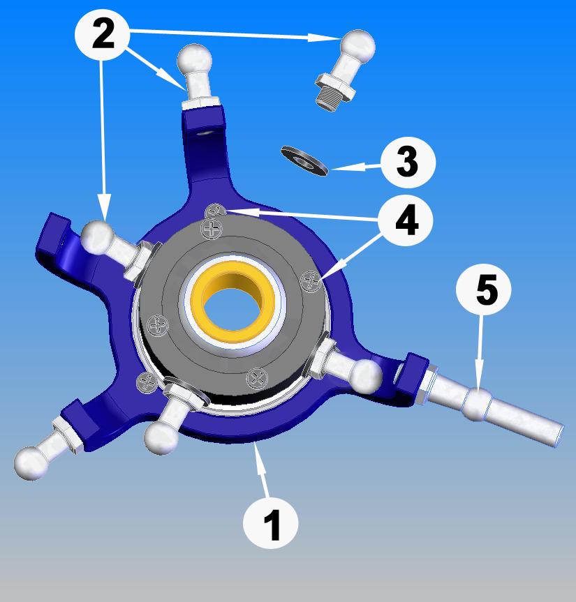 SECTION 4: CONTROL SYSTEM Bag 4 4-1 SWASHPLATE ASSEMBLY No.