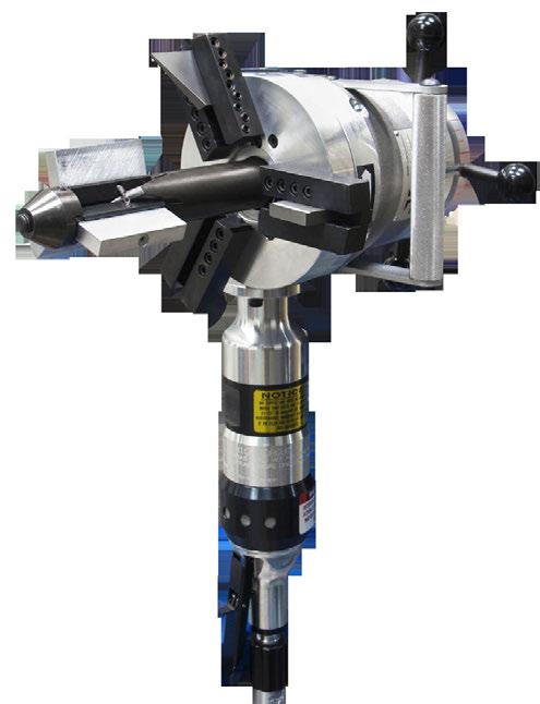 Model 208B BEVEL 2 TO 8 PIPE RANGE Fabrication and Maintenance Powerhouse Simultaneously bevel, face and counterbore Optional flange facing kit Optional elbow, miter and sleeve mandrel are ideal for