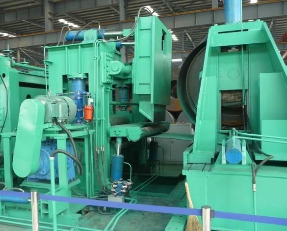 7 Main drive 1 8 Pre-bending 1 9 Forming machine 1 10 Feeding table 1 11 Inside welding unit 1 12 Outside welding unit 1 13 Pay-off table 1 14 Flying cutter 1 15 Pipe drop unit 1 16 Hydraulic system