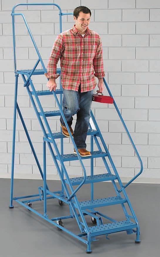8 Dock Equipment ladders (See page 508 for Ladder Selection Guide) Round tube construction. General-purpose perforated tread is for use indoors.