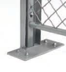 Partition System Woven wire mesh Enamel finish Bolted assembly Easy to set-up, remove and reuse.