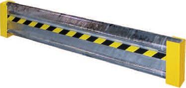 sold separately Includes black/yellow caution tape built into rail. Guard rail is 12 1 /8"H with a 3" projection. D.O.T.