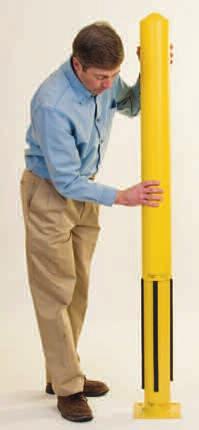 Fit over existing bollard. Sleeves can be cut to desired height. Made in USA. SELECTED MODELS IN STOCK. RED YELLOW BLUE WHITE No.
