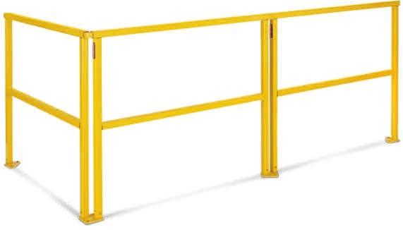 Anchoring hardware not included. Helps meet OSHA and ANSI requirements. Made in USA. IN STOCK Length Description 48" 42" Guardrail 7674100-V 92.30 7674200-W Intermediate Base. $...31.