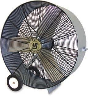 I A R 8 Dock Equipment FANS & HEATERS A B Direct-Drive Blowers 1 /3 or 1 /2 HP motor 1- or 2-speed Free-standing Efficiently moves massive amounts of air.
