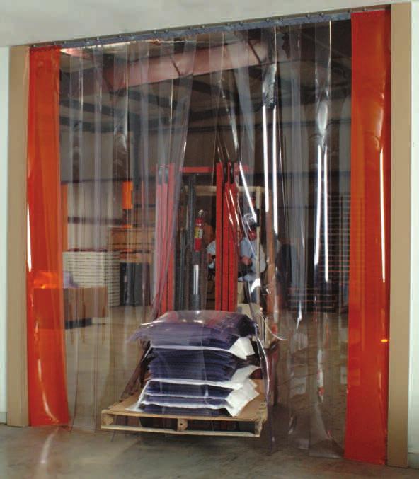 8 Dock Equipment DOORS Choose Smooth or Scratch-Guard Clear-Flex II Strips Economical smooth vinyl strips offer excellent visibility.