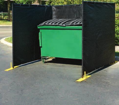 NEW Dumpster Enclosures Unassembled Hide and protect your dumspter, waste containers and recycling receptacles.