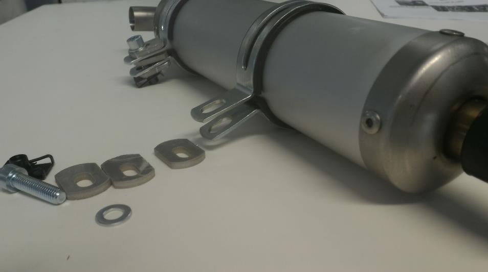 Complete the muffler as shown in the figure Apply