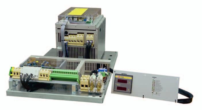 Steel, Paper); All industrial applications; OPTIONS Max n 14 MCB distribution + aux Protection degree max up to IP42 OPEN FRAME SOLUTIONS AME series is a single branch rectifier LEVER supplies
