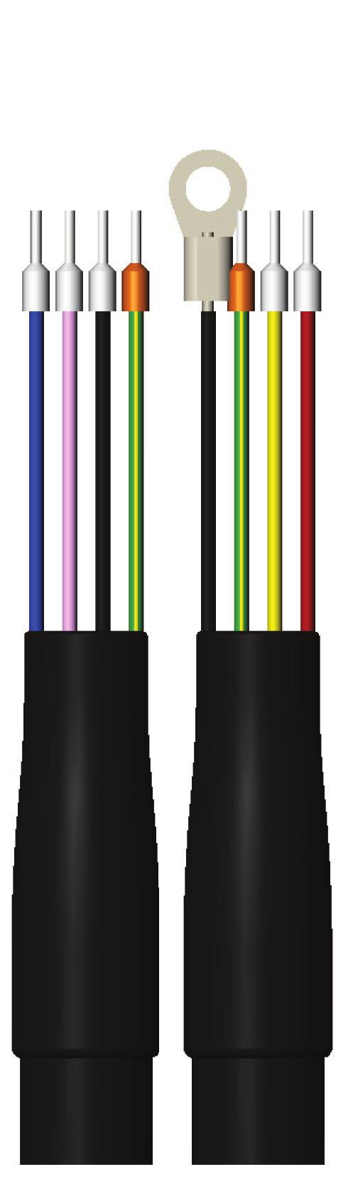 4.6.2 and Mx Body Style 2-4" through 12" Blue Right Sensing Electrode- 1 (E1F) Pink Left Sensing Electrode- 2 (E2F) Black Reference Ground - 3 (C) Green/Yellow Cable Shield Ground - 4 (SH) Black