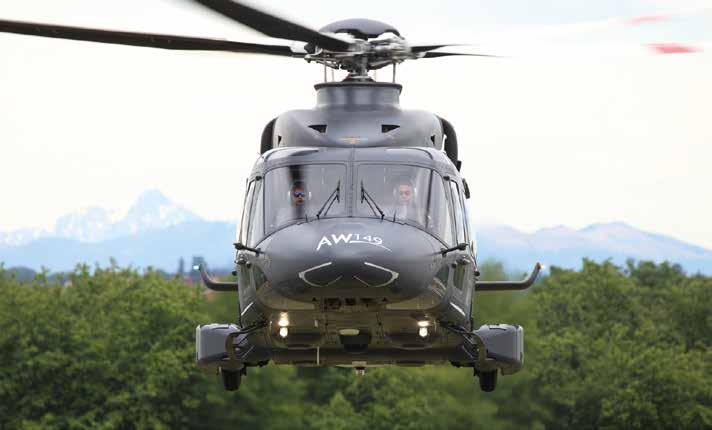 AW149 CHARACTERISTICS MTOW Powerplant Performance (ISA, S.L., MGW) 8 ton class Two engines, General Electric GE CT7 2E1 with FADEC AEO Take off power 2 x 1,479 kw 2 x 1,983 shp OEI 2.