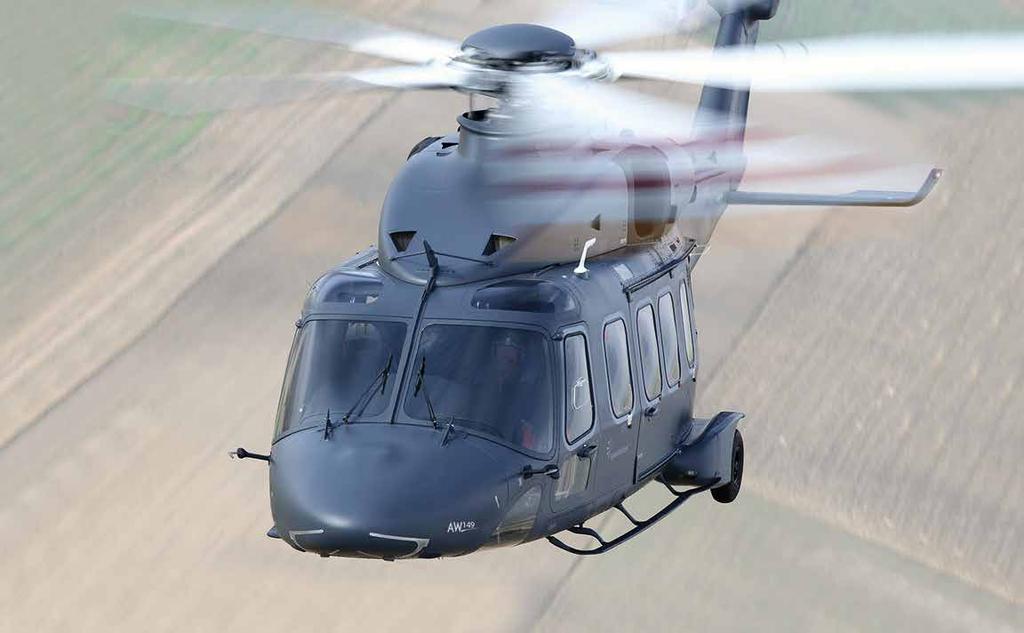 DELIVERING MULTIROLE VERSATILITY A superior military, multi-role capable platform designed to meet the challenges of 21st Century operations, the AW149 sets new standards for capability, speed, range