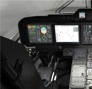 AW101 MODERN TECHNOLOGY LOW WORKLOAD ERGONOMIC COCKPIT Advanced dark cockpit design reduces crew workload by continuously monitoring systems for the crew and only providing warnings if crew action is