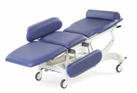 vinyl incorporating pressure relieving design for additional patient comfort with a foam depth of 60mm Standard width upholstery of 70cm Head support cushion fitted on