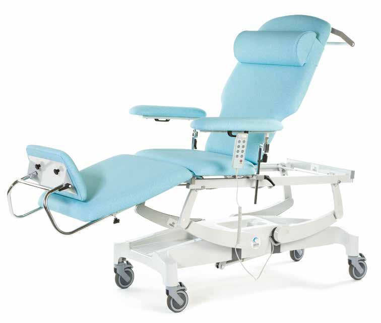 The couch features auto-electric CPR and fully electric profiling with a 2-way tilt facility to ensure a smooth transition when positioning patients for dialysis procedures and treatments.