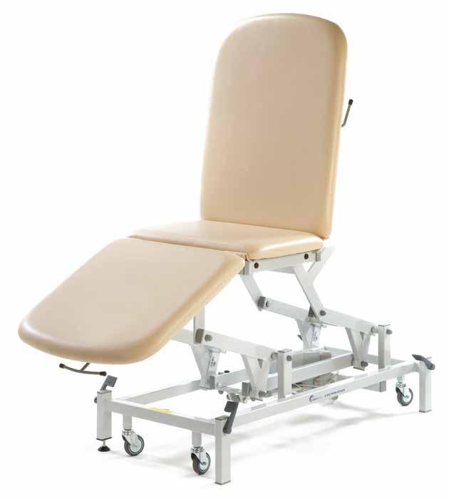 +75 +85 43cm 83cm -25 Height range 45cm to 98cm Medicare 3 Section Couches The Medicare 3 Section Couch provides a very stable and versatile support surface for prone, supine and seated treatment