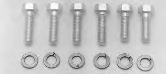 Rocker Shaft End Nut Kit OEM 7831 nuts and lockwashers fit 1936-1947 Knucklehead. Stock No. 9840-8 Chrome Plated Stock No.