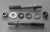 Plated (Allen) SPECIAL Rocker Shaft End Cap and Nut Kit Early style slotted head and late style 1/2-20 threads to be used on 1957-1970