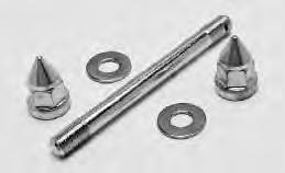 2463-8 1925-1936 JD, DL, RL, VL and Singles Cadmium and Parkerized Gas Tank Mounting Kit Milled Hex Acorn or