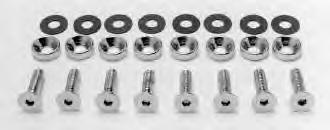Replacement Hardware Custom Shock Mounting Bolt Kit Complete kit replaces the original zinc plated hardware with