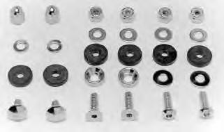 9872-10 Button Allen Top Motor Mount to Cylinder Head Bracket Mounting Kit Chrome plated companion countersunk