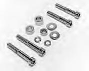 VRSC Hardware Front Axle Nut and Spacers Kit Chrome plated front axle spacer kit available with custom decorative grooved or smooth spacers. Replaces OEM 43642-01 spacers. Fits 2002-2007 VRSC.