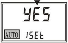 C-5. Reset Setting Press and hold four times to set the function. The Meter displays: Blinking When YES is blinking, press to select YES or No.