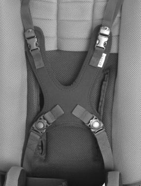HARNESS Supplied with screws and fixings. Tools Required: Sharp Trimming Knife or Blade. NOTE: For safety reasons, the user should be removed from the buggy.