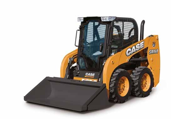 Case Skid Steer and Compact Track Loaders get tougher The new SR160 takes the lead in its category providing best-in-class peak torque (188 Nm), 19% more hydraulic flow and more horsepower than most