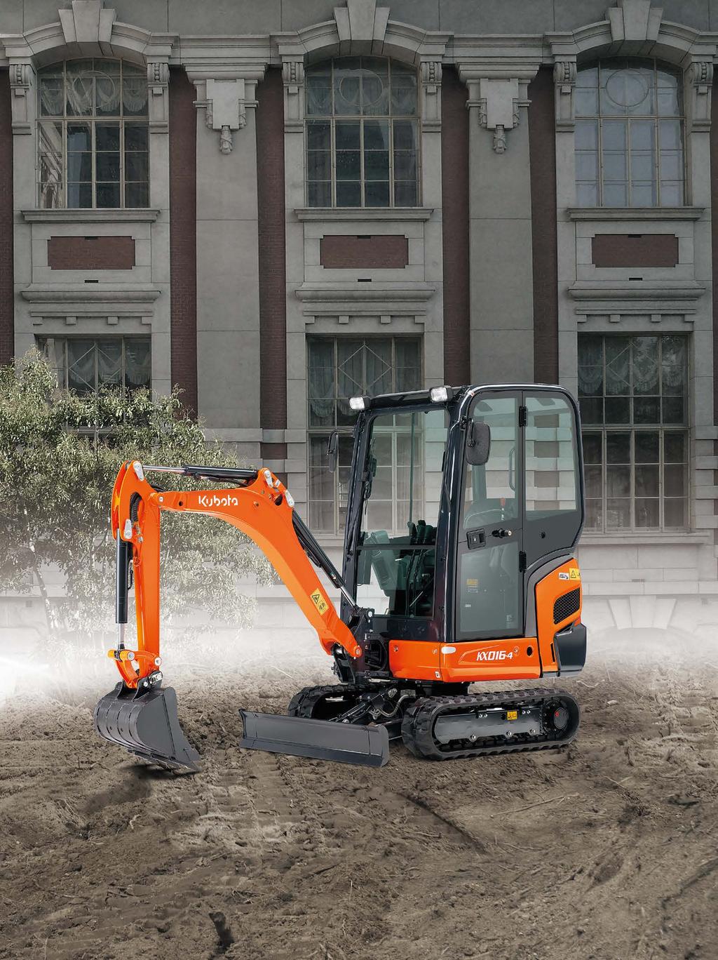 SUPERIOR PERFORMANCE Kubota s new KX016-4 mini excavator raises the standard in the 1.5-2.