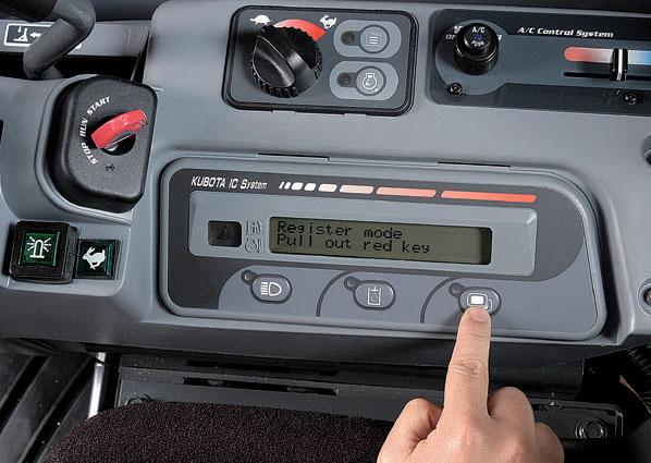 No PIN numbers needed. Just turn the key. Plus, our simple onekeysecurity system allows access to the cabin door and engine bonnet as well as the fuel tank.